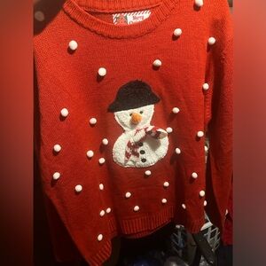 Christmas sweater women size large excellent condition